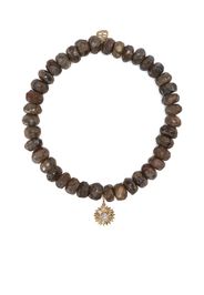 Sydney Evan 14kt yellow gold labradorite beaded bracelet - Brown