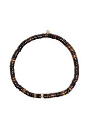 Sydney Evan 14kt yellow gold diamond beaded bracelet - Brown