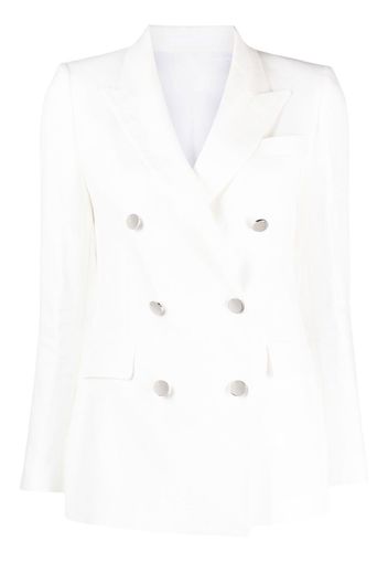 Tagliatore peak-lapels double-brasted blazer - White