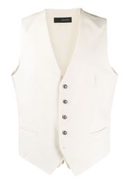 Tagliatore corduroy waistcoat - Neutrals