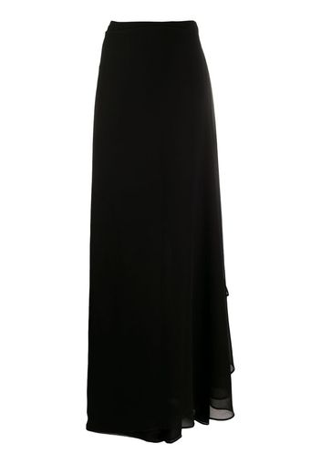 draped-side wide-leg trousers