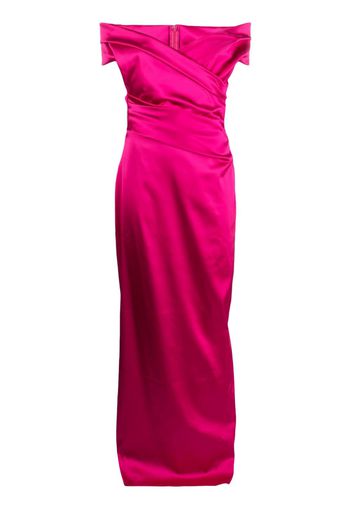 Talbot Runhof Tokara gathered gown - Pink