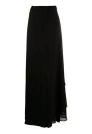 draped-side wide-leg trousers