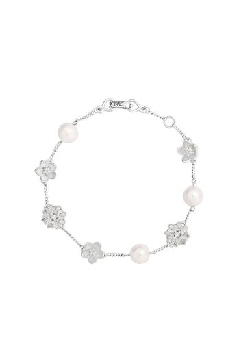 TANE México 1942 silver Dalia Flowers pearl bracelet