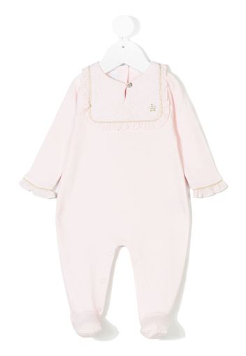 and I wish to subscribe to SneakersbeShopss newsletter ruffled bib collar pyjama - Pink