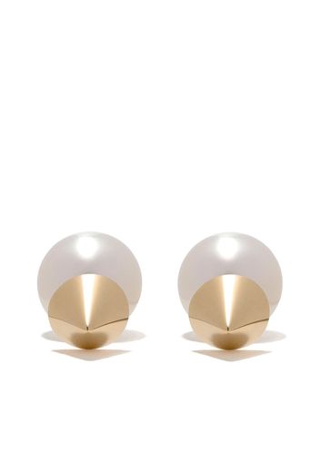 Tasaki 18kt yellow gold Refined Rebellion Signature earrings