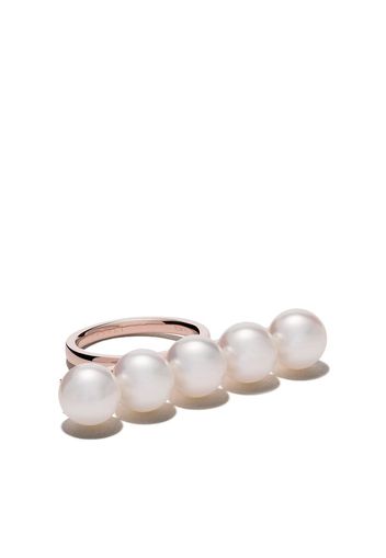 Tasaki 18kt rose gold Balance Signature ring - Sakura Gold