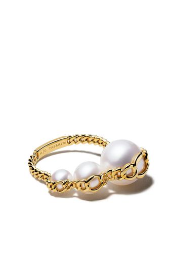 Tasaki 18kt yellow gold Stretched ring