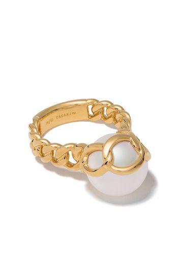 Tasaki 18kt yellow gold Stretched ring