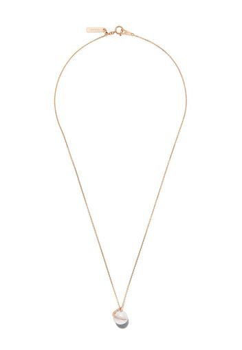 18kt rose gold Akoya pearl pendant necklace