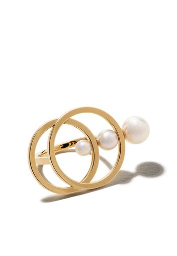 18kt yellow gold Cosmic Akoya pearl ring