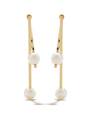 18kt yellow gold Kinetic Akoya pearl earrings