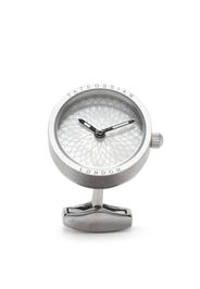 Tateossian clock-design silver-plated cufflinks