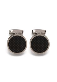 Tateossian round-cut cufflinks - Black