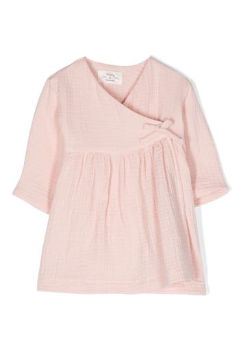 TEDDY & MINOU bow-detail wraparound dress - Pink