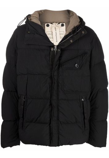 Ten C zip-up padded coat - Black