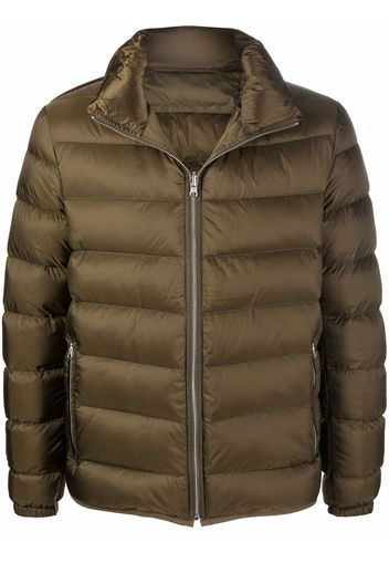 Ten C zip-up tonal puffer jacket - Green