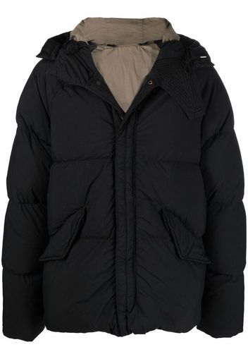 Ten C hooded down puffer jacket - Black