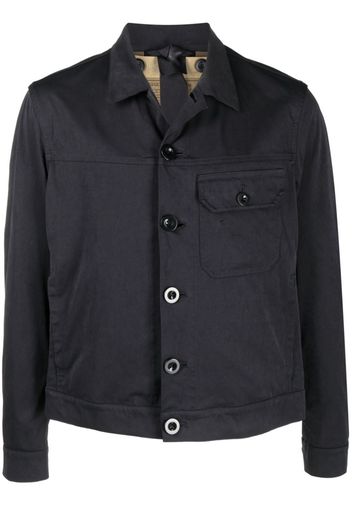 Ten C button-down cotton jacket - Blue