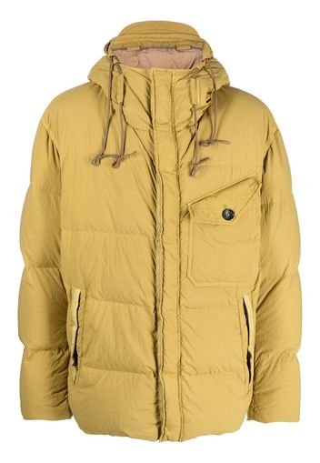 Ten C hooded down puffer jacket - Green