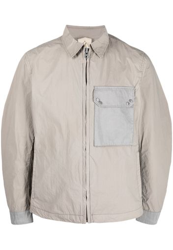 Ten C zip-up shirt jacket - Grey