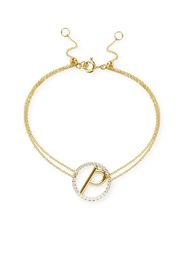 The ALKEMISTRY 18kt Yellow Gold Love Letter E Initial Bracelet