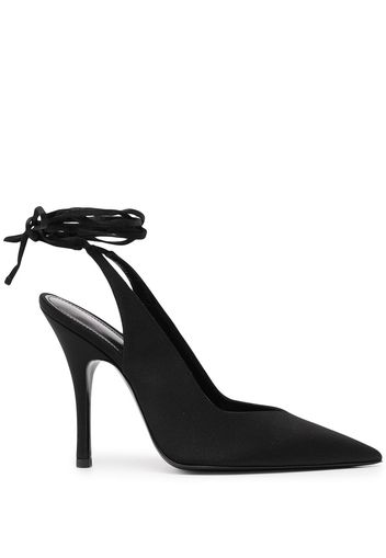 The Attico Venus 105mm slingback mules - Black