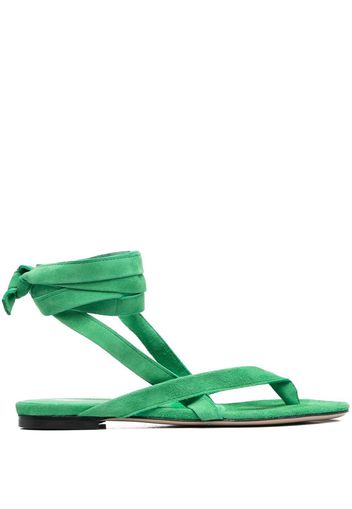 The Attico Beth lace-up sandals - Green