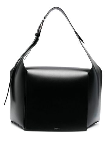 The Attico logo-detail shoulder bag - Black