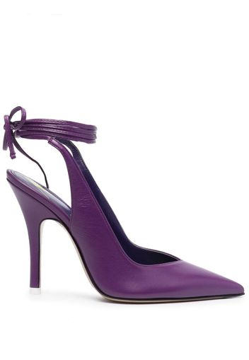 The Attico Venus leather pumps - Purple