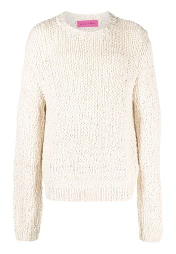 The Elder Statesman open-knit long-sleeve jumper - Neutrals