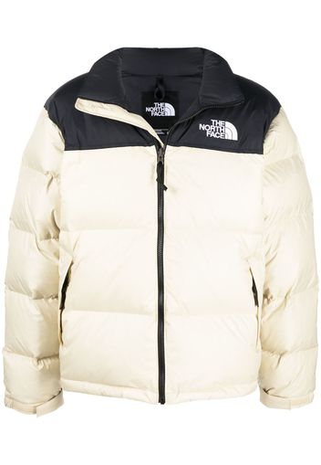 The North Face panelled logo puffer jacket - Neutrals