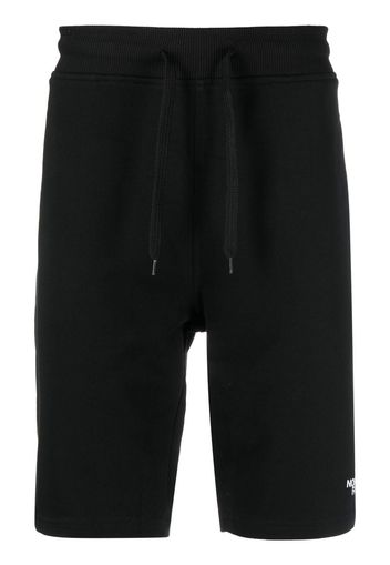 The North Face embroidered-logo knee-length shorts - Black