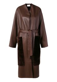 The Row belted midi coat - Brown