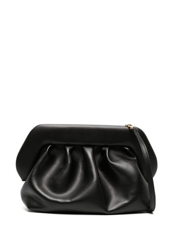 Themoirè Bios leather clutch bag - Black