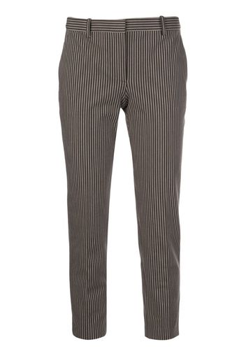 tailored striped print trousers