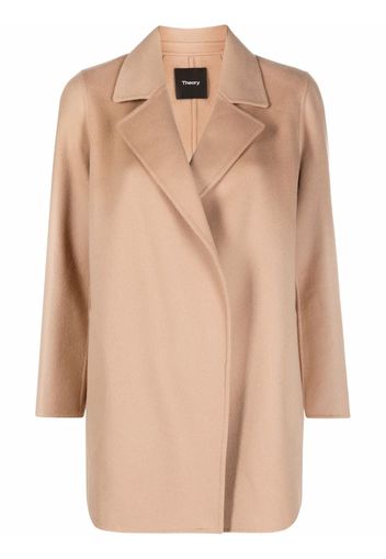 Theory double-breasted fitted blazer - Neutrals