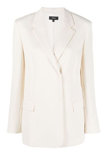 Theory notched-lapel single-breasted blazer - Neutrals