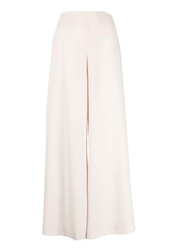 Thierry Mugler Pre-Owned high-waisted wide-legged trousers - Neutrals