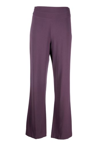 Thierry Mugler Pre-Owned high-waisted straight-legged trousers - Purple