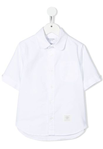 Thom Browne Kids short-sleeve cotton shirt - White