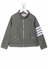 Thom Browne Kids 4-Bar tech gabardine jacket - Grey