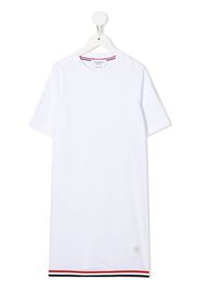 Thom Browne Kids stripe-detail T-shirt dress - White