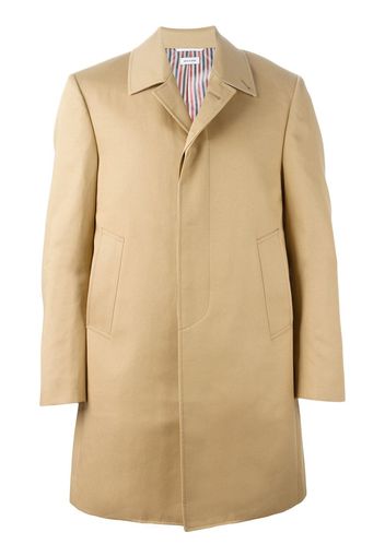 Thom Browne Bal Collar Mackintosh Overcoat - Neutrals
