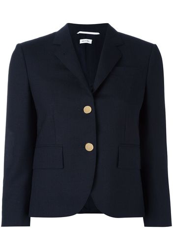 Thom Browne Classic Single Breasted Sport Coat In Navy 2-Ply Wool Fresco - Blue