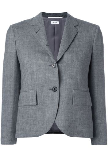 Thom Browne Classic Single Breasted Sport Coat In Medium Grey 2-Ply Wool Fresco