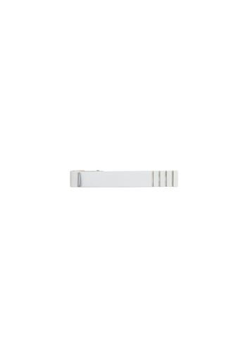 Thom Browne 4-Bar Silver Long Tie Bar - Metallic