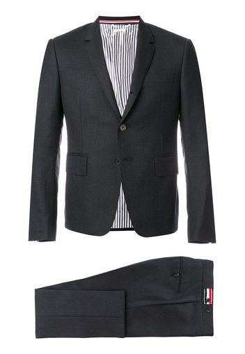 Thom Browne Super 120s Twill Suit With Tie - Grey