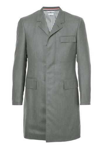 Thom Browne Super 120s Chesterfield Overcoat - Grey