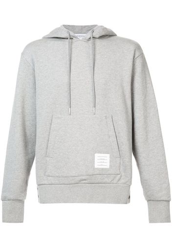 Thom Browne Center-Back Stripe Jersey Hoodie - Grey